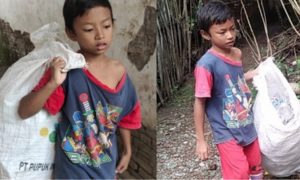 Sedih, Ditinggal Kedua Orang Tua, Egi Milih Memulung Ketimbang Mengemis