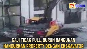 “Excavator Rambo”~ Protes Upah, Pekerja Bangunan Ini Hancurkan Apartemen Yang Dibangunnya