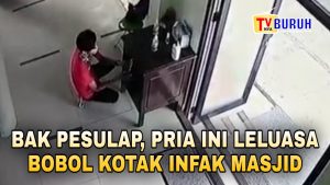 Viral..! Maling Kotak Infaq Terekam CCTV Mesjid, Ini Wajah Pelakunya