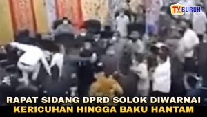 Lihat Ini..! Detik Detik Sidang Paripurna DPRD Solok Ricuh dan Saling Baku Hantam