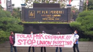 PHK Sepihak 13 Buruhnya yang Berserikat, Pendor PT DKB Unit PT PLN Lampung Diduga Melakukan “Union Busting”