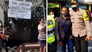 Hanya Karena Bentangkan Poster Saat Jokowi Kunjungan di Blitar, Seorang Pria Ditangkap Polisi