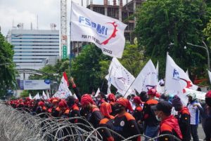 Pantang Menyerah, FSPMI Jatim Masih Perjuangkan Upah  2022