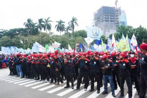 Menjelang Aksi Daerah, Buruh Bogor Padati Aksi Nasional di Jakarta