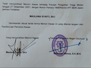 Kasus Dugaan Kriminalisasi Aktifis Buruh FSPMI Padang Lawas Bergulir ke MA