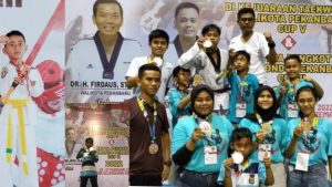SDN 06 Pangkalan Kerinci Berhasil memboyong medali emas dan perak di Kejuaraan Taekwondo Piala Wali kota Pekan Baru