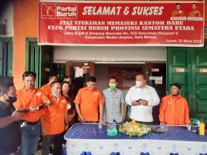 Kantor Partai Buruh Sumut Diresmikan, Rumah Besar Kaum Buruh dan Rakyat Kecil