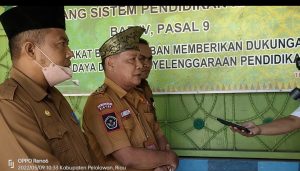 Kadisdik PelalawanTinjau Pelaksanaan Ujian Sekolah Tingkat SD