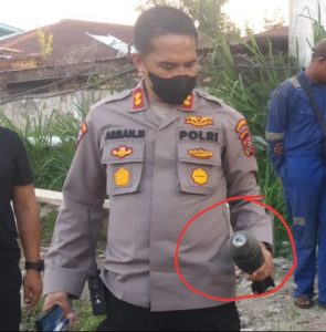 Kota Medan Dihebohkan Penemuan Bom Berjenis Mortir Oleh Pekerja Proyek Rumah Sakit Colombia.