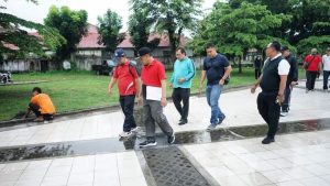 Plt Wali Kota Tanjungbalai H Waris Tholib Melakukan Peninjauan & Monitoring  Penataan Alun Alun Sultan Abdul Jalil Rahmadsyah