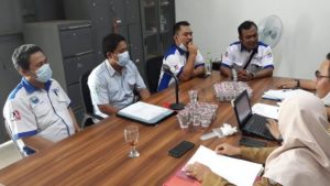 PKB Tak Kunjung di Catatkan, PUK SPL FSPMI PT. Alcomexindo Datangi Pengawas Ketenagakerjaan