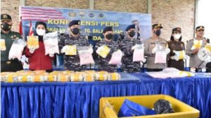 Panglima Koarmada I Laksamana Muda TNI Arsyad Abdullah, S.E., M.A.P Apresiasi Kinerja F1QR Lanal Tanjung Balai Asahan Atas Penggagalan Penyelundupan Narkoba