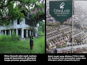 Warga Sengketa dengan PTPN 2 di Pengadilan Negeri Lubuk Pakam, Konglomerat PT.Ciputra Masih Menguasai Area, Kok bisa ya?