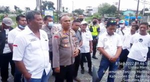 Polsek Tanjung Morawa Kawal Ketat DPP AMPK Melakukan Aksi Unjuk Rasa ke Kantor Bupati Deli Serdang