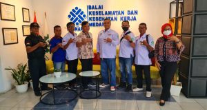 DPD.K.SPSI.AGN SUMUT Audensi Ke Balai K3 Lakukan Kolaborasi