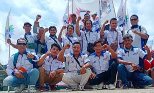 PUK SPAI FSPMI Menggelar Aksi di Beberapa Titik, Aksi Digelar Menggugat Tanggung Jawab Disnaker, Terkait 7 Pekerja di PHK Sepihak.