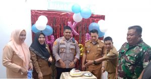 Kapolsek Kota Kisaran Hadiri Hari Kesehatan Nasional (HKN) Ke-58 di Puskesmas.