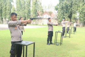 Untuk Bidang Pengembangan Fungsi SDM Unggul, Polres Asahan Gelar Latihan Menembak