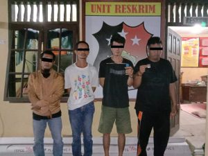 Asik Pesta Sabu Di Rumah Opung 4 Tersangka Digrebek Personil Polsek Air Joman