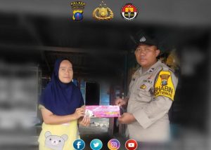 Polsek Sei Kepayang Tempel Stiker “LAPOR POLISI”