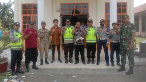 Personil Pos Pam II Pulau Raja Lakukan Pengamanan di Gereja HKBP Perkebunan Pulau Mandi