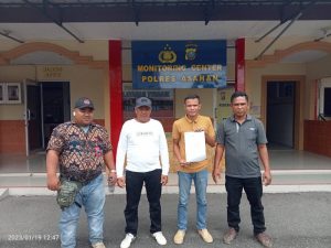 Akibat Memaki Warganya, Kepala Desa Rawa Sari Resmi di Laporkan ke Polres Asahan