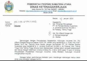 Anjuran Disnaker Tak Berjalan, Pekerja Sarankan PT SPMN Menggugat
