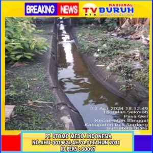 Dinas Kesehatan dan Dinas Lingkungan Hidup Deli Serdang, Diduga Mengabaikan Limbah Cairan PT Gunung Sari yang Dibuang Ke Drainase