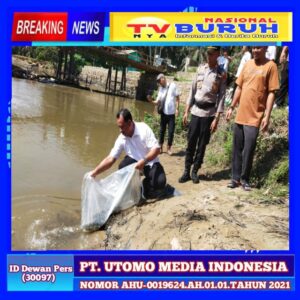 Peringati HLHD 2024, Manajemen PTPN IV Sosa Tebar Benih Ikan dan Tanam Pohon