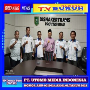 DPW FSPMI Riau Silaturrahim ke Disnakertrans Riau