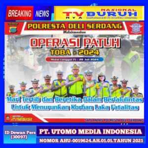 Ops Patuh Toba 2024 Polresta Deli Serdang di Mulai Tanggal 15 hingga 28 Juli 2024, Kompol Budiono: Ada 10 Sasaran Prioritas Pelanggaran Lalu Lintas!