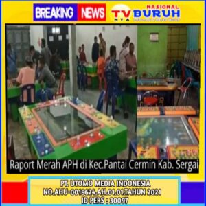 Diduga Oknum APH Polres Sergei Terima Upeti, Di Gerebek Lalu Buka Lagi Judi Tembak Ikan di Batang Ale Pantai Cermin