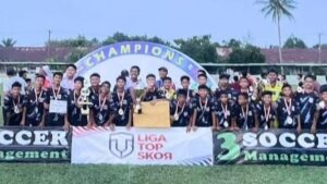 Berangkat Dengan Biaya Sendiri,PS Buana Putra PTPN IV.R1.KRP Wakili Sumut Putaran Liga Top Score Nasional ke Bogor