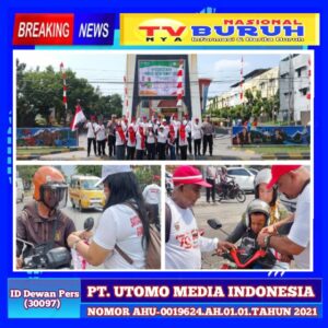 Menjelang HUT Kemerdekaan Republik Indonesia Ke -79, Dengan Semangat Satgas Inti Prabowo Bagikan 1000 Bendera Di 2 Lokasi