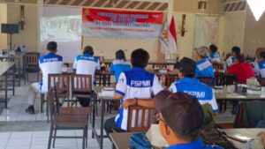 PUK SPEE FSPMI PT. Citra maha surya mengadakan Pendidikan Dasar Organisasi di Rumah Makan Pak Ndut, Cikande, Serang,