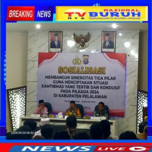Polres Pelalawan Gelar Sosialisasi, Demi Wujudkan Pilkada Damai