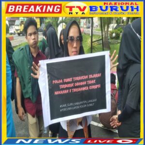 Ratusan Guru Honorer Langkat Desak Polda Sumut Segera Tangkap & Tahan Kadis Pendidikan dan BKD Langkat, Serta 3 Tersangka Lainya Dalam Kasus PPPK Kab. Langkat Tahun 2023