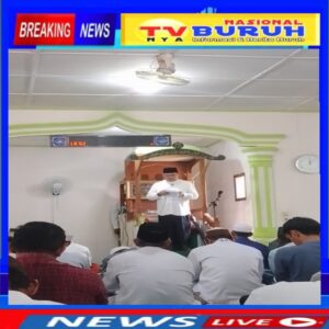 Erzaldi Mejadi Khotib Jum’at di Desa Banyu Asin Kecamatan Riau Silip Bangka