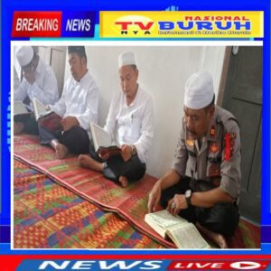 Kapolsek Muara Sipongi, Aktif Mengikuti Kegiatan Khataman Al-Qur’an Di Tanah Ulu Muara Sipongi