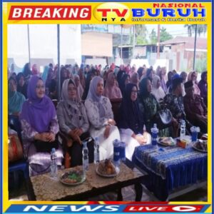 Istri Yusuf Siregar Cawabup Urut 3 Silaturahmi Bersama Ribuan Emak Emak Siap Menangkan Yusuf-Bayu