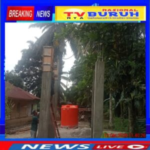 Apresiasi Masyarakat kepada Kades Gonting Malaha atas Penyediaan Tandon Air bersih untuk Warga