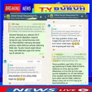 Menjadi Pedebatan di Wag, Terkait Oknum Eks Wakil Bupati Deli Serdang Janji Manis Bahan Material Sekolah SD IT di Tanjung Morawa, Begini Perdebatannya?