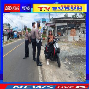 Sat Lantas Polres TanggamusbRazia Gabungan Operasi Zebra Krakatau 2024 di Kota Agung