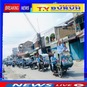 Ribuan Becak Motor Bersama dr. Asri Ludin Tambunan Sapa Masayarakat di Jalan Mandala Deli Serdang