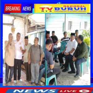 Luar Biasa! Cabup Deli Serdang Asri Ludin Tambunan Sungguh Ramah Jumpa Cabup Ali Yusuf Siregar saat Melayat Dirumah Duka Almarhum Surya Darma