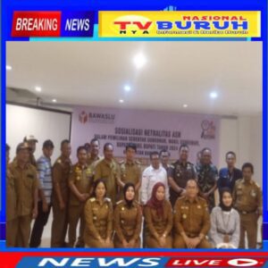 Panwascam Kecamatan Bangun Purba Menggelar Sosialisasi Terkait Netralitas ASN Pada Pemilihan Serentak Kepala Daerah Tahun 2024