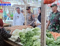 Polsek Kota Agung Bersama Stakeholder Pantau Harga dan Stok Bahan Pokok