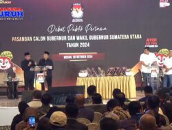 Debat Awal Cagub dan Cawagub Sumut 2024 Dimulai Dengan Teriakan Pendukung Kedua Pasangan Calon