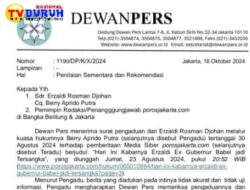 Erzaldi Rosman Laporkan Media Online Porosjakarta Terkait Dirinya atas Pencemaran Nama Baik ke Dewan Pers