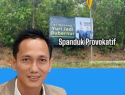 Muhammad Irham, SST. MM Laporkan Spanduk Berkalimat Propaganda dan Provokatif ke Bawaslu